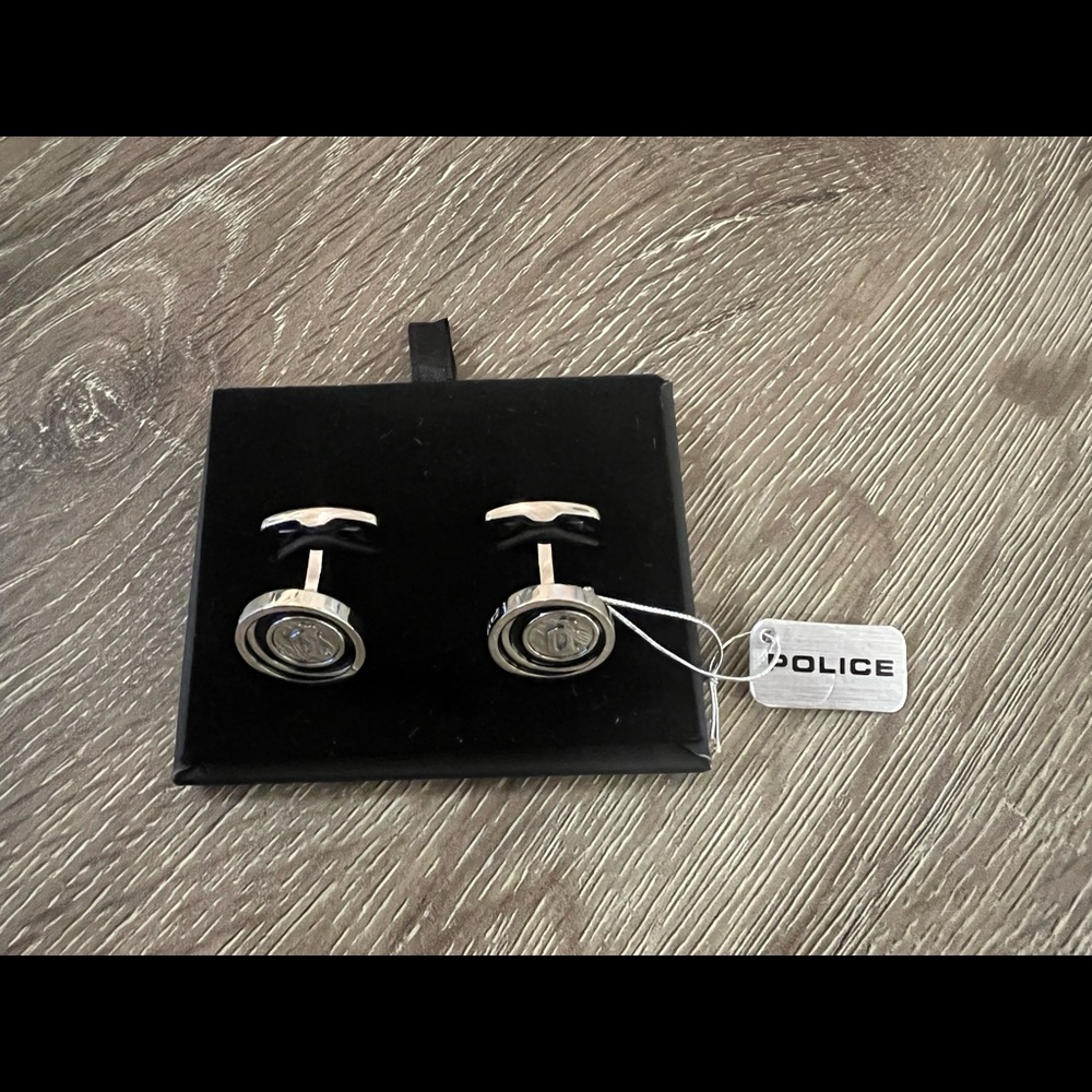 Silver Police Cufflinks